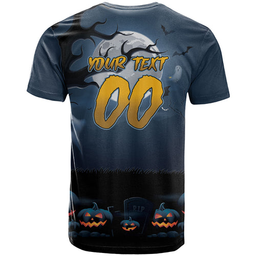 Custom Halloween North Queensland Cowboys T Shirt Spooky Australia Mascot Rugby