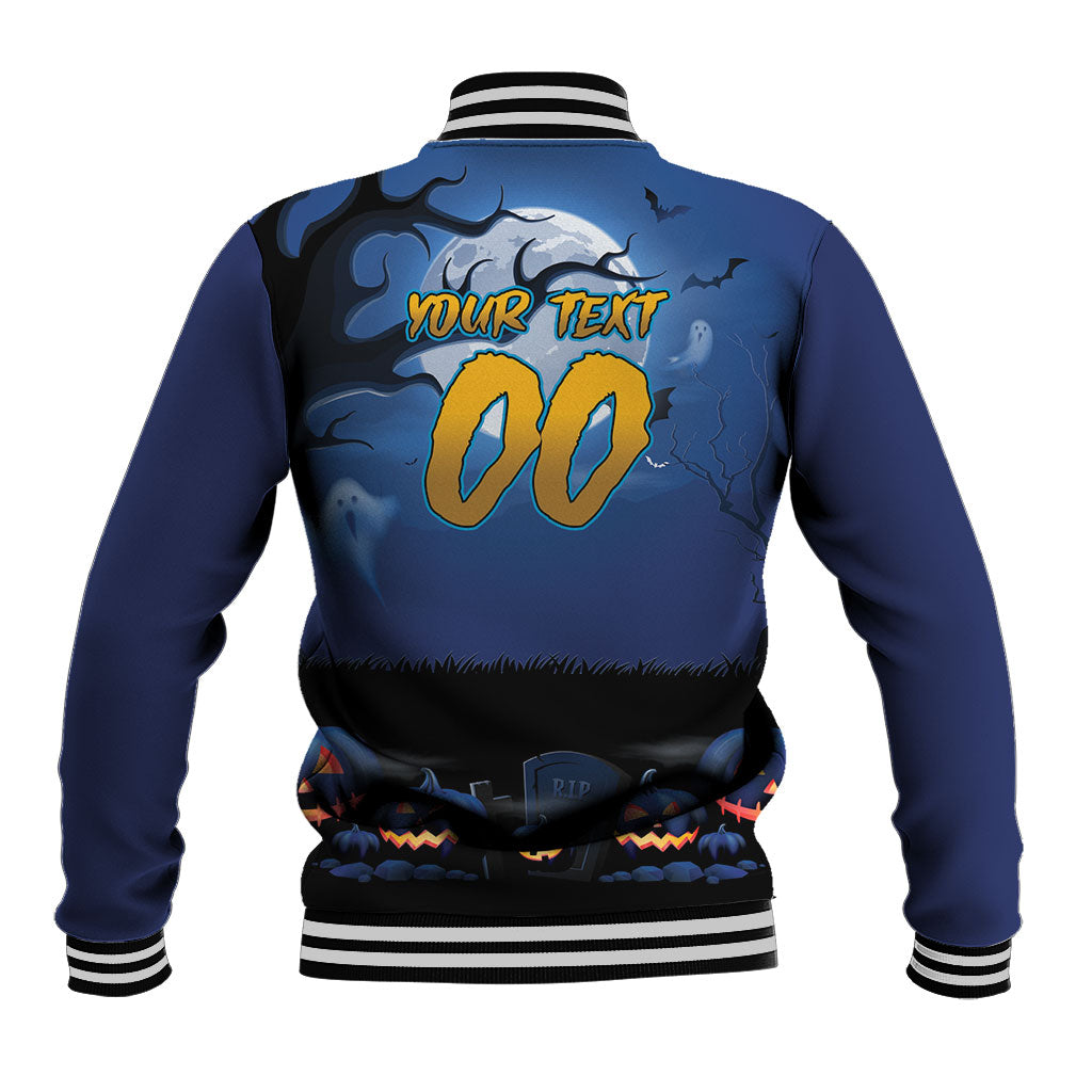 Custom Halloween Parramatta Eels Baseball Jacket Spooky Australia Mascot Rugby