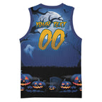 Custom Halloween Parramatta Eels Basketball Jersey Spooky Australia Mascot Rugby