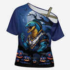 Custom Halloween Parramatta Eels Cross Shoulder Shirt Spooky Australia Mascot Rugby