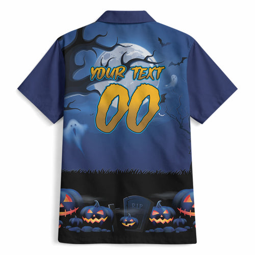 Custom Halloween Parramatta Eels Hawaiian Shirt Spooky Australia Mascot Rugby