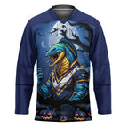 Custom Halloween Parramatta Eels Hockey Jersey Spooky Australia Mascot Rugby