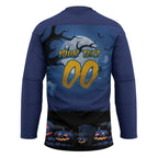 Custom Halloween Parramatta Eels Hockey Jersey Spooky Australia Mascot Rugby