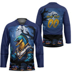 Custom Halloween Parramatta Eels Hockey Jersey Spooky Australia Mascot Rugby