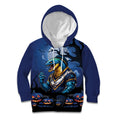 Custom Halloween Parramatta Eels Kid Hoodie Spooky Australia Mascot Rugby