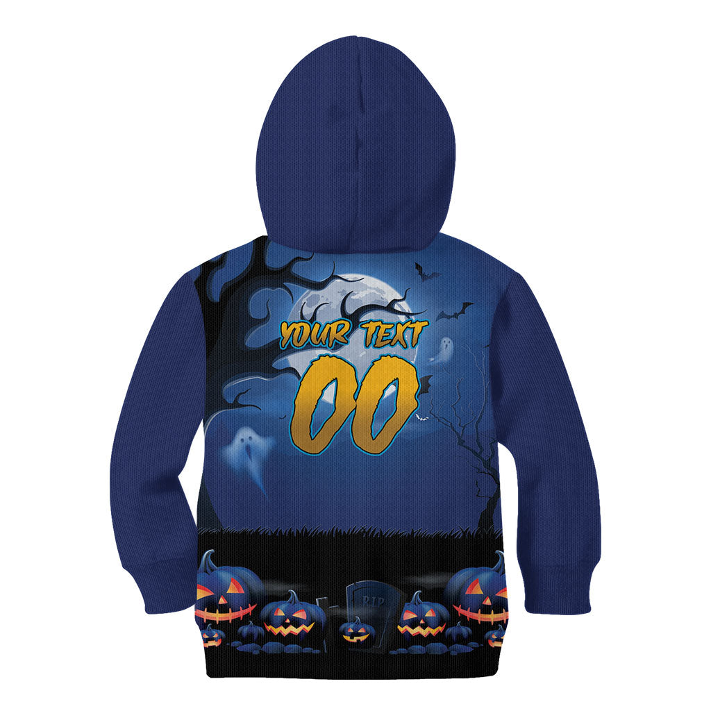 Custom Halloween Parramatta Eels Kid Hoodie Spooky Australia Mascot Rugby