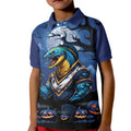 Custom Halloween Parramatta Eels Kid Polo Shirt Spooky Australia Mascot Rugby