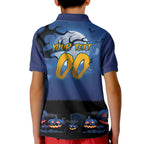 Custom Halloween Parramatta Eels Kid Polo Shirt Spooky Australia Mascot Rugby
