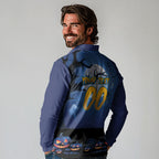 Custom Halloween Parramatta Eels Long Sleeve Polo Shirt Spooky Australia Mascot Rugby