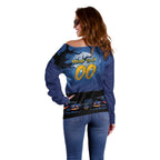 Custom Halloween Parramatta Eels Off Shoulder Sweater Spooky Australia Mascot Rugby