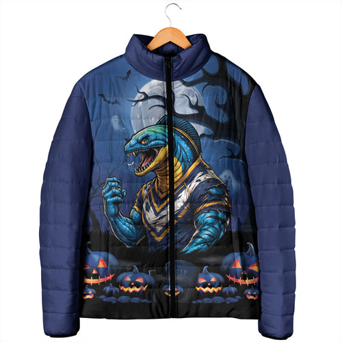 Custom Halloween Parramatta Eels Padded Jacket Spooky Australia Mascot Rugby