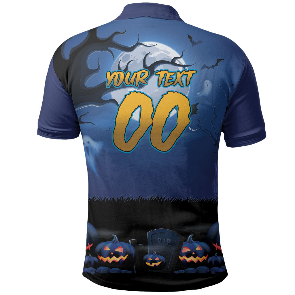 Custom Halloween Parramatta Eels Polo Shirt Spooky Australia Mascot Rugby