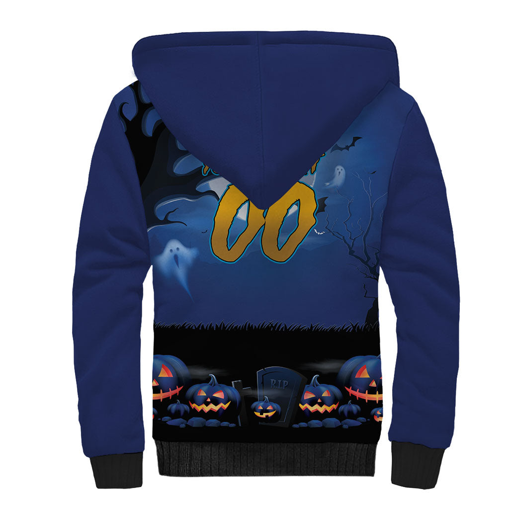 Custom Halloween Parramatta Eels Sherpa Hoodie Spooky Australia Mascot Rugby