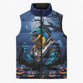 Custom Halloween Parramatta Eels Sleeveless Puffer Jacket Spooky Australia Mascot Rugby