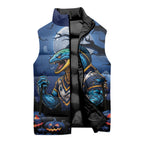 Custom Halloween Parramatta Eels Sleeveless Puffer Jacket Spooky Australia Mascot Rugby