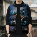 Custom Halloween Parramatta Eels Sleeveless Puffer Jacket Spooky Australia Mascot Rugby
