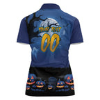 Custom Halloween Parramatta Eels Women Polo Shirt Spooky Australia Mascot Rugby