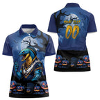 Custom Halloween Parramatta Eels Women Polo Shirt Spooky Australia Mascot Rugby