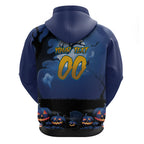 Custom Halloween Parramatta Eels Zip Hoodie Spooky Australia Mascot Rugby
