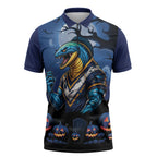 Custom Halloween Parramatta Eels Zipper Polo Shirt Spooky Australia Mascot Rugby