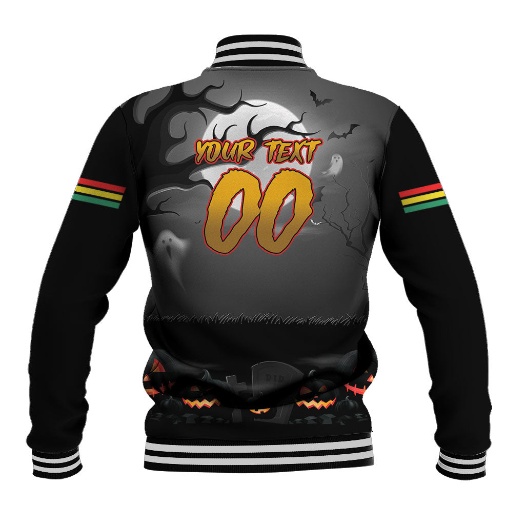 Custom Halloween Penrith Panthers Baseball Jacket Spooky Australia Mascot Rugby