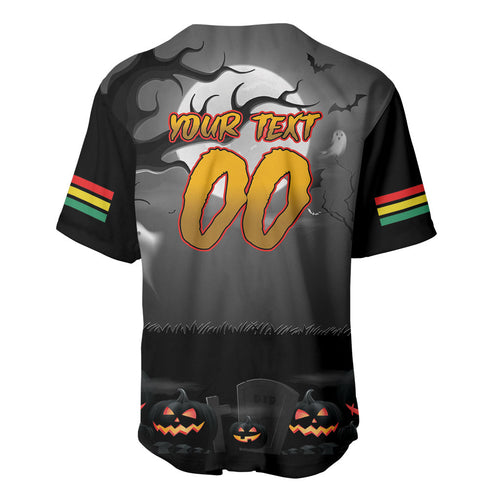 Custom Halloween Penrith Panthers Baseball Jersey Spooky Australia Mascot Rugby