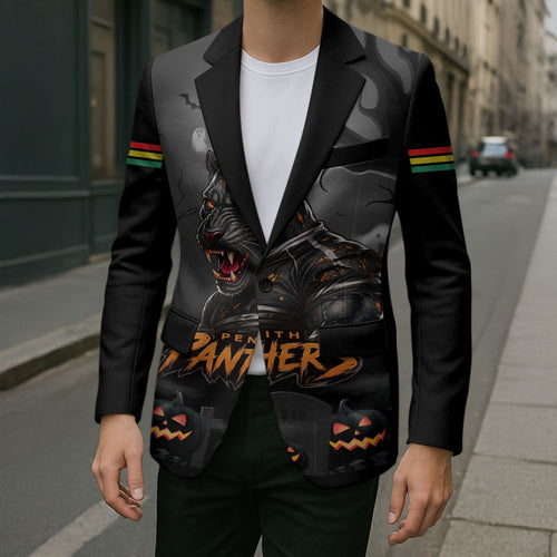 Custom Halloween Penrith Panthers Blazer Spooky Australia Mascot Rugby