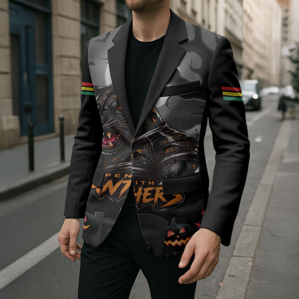 Custom Halloween Penrith Panthers Blazer Spooky Australia Mascot Rugby