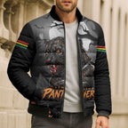 Custom Halloween Penrith Panthers Bomber Puffer Jacket Spooky Australia Mascot Rugby