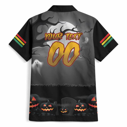Custom Halloween Penrith Panthers Hawaiian Shirt Spooky Australia Mascot Rugby