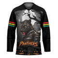 Custom Halloween Penrith Panthers Hockey Jersey Spooky Australia Mascot Rugby