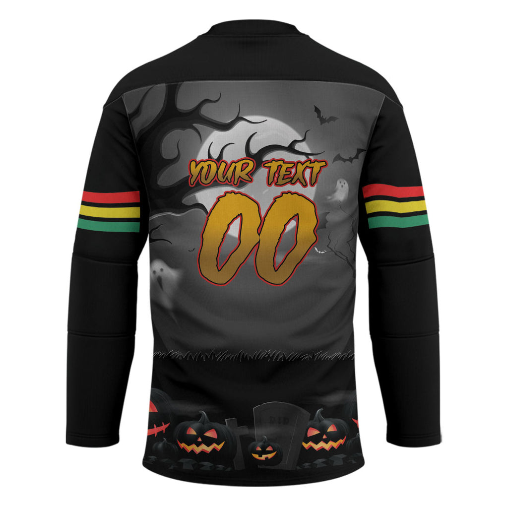 Custom Halloween Penrith Panthers Hockey Jersey Spooky Australia Mascot Rugby