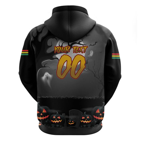 Custom Halloween Penrith Panthers Hoodie Spooky Australia Mascot Rugby