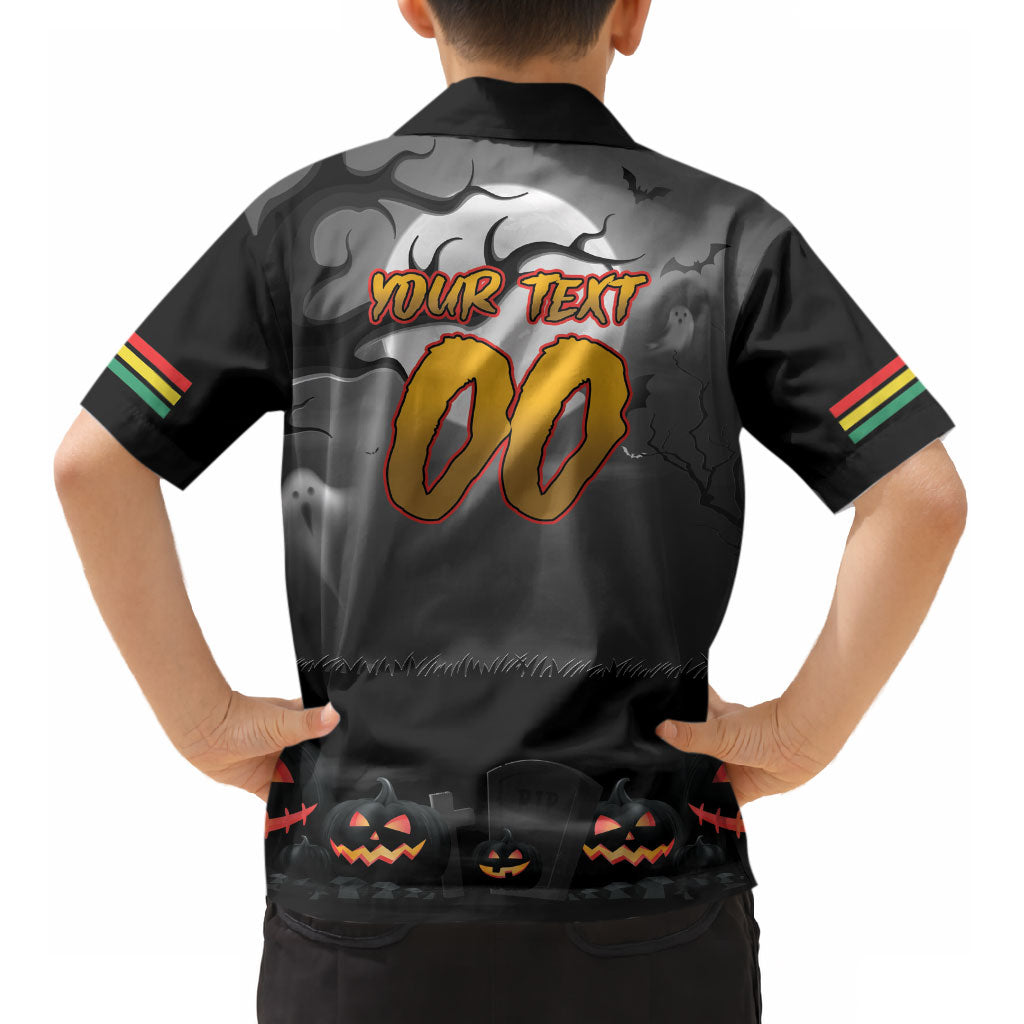 Custom Halloween Penrith Panthers Kid Hawaiian Shirt Spooky Australia Mascot Rugby