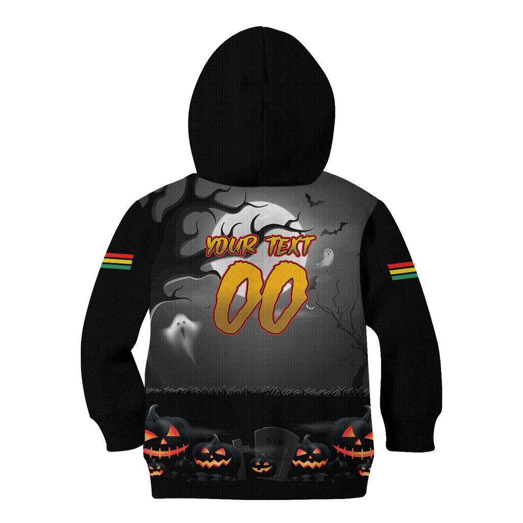 Custom Halloween Penrith Panthers Kid Hoodie Spooky Australia Mascot Rugby