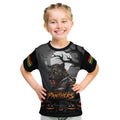 Custom Halloween Penrith Panthers Kid T Shirt Spooky Australia Mascot Rugby