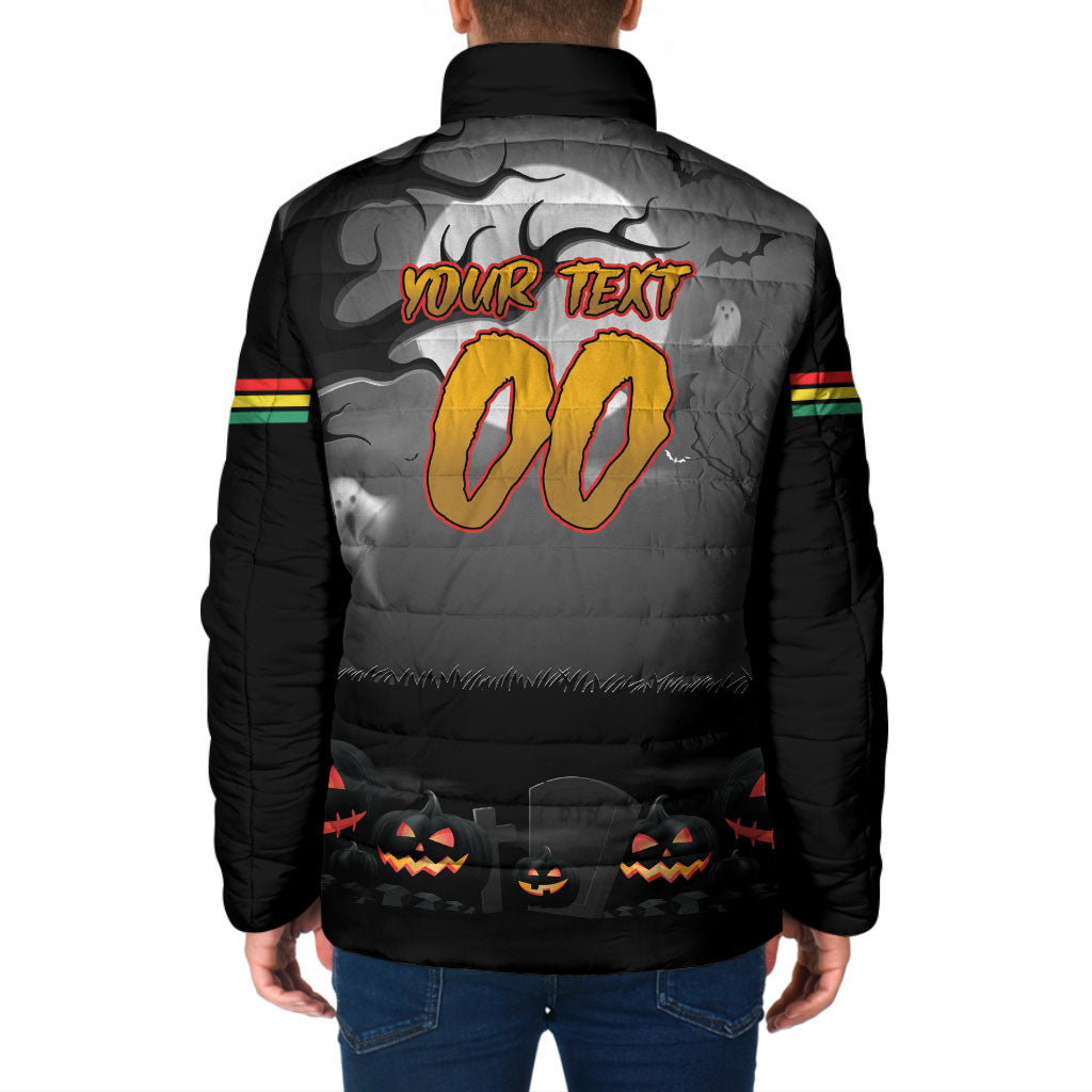 Custom Halloween Penrith Panthers Padded Jacket Spooky Australia Mascot Rugby