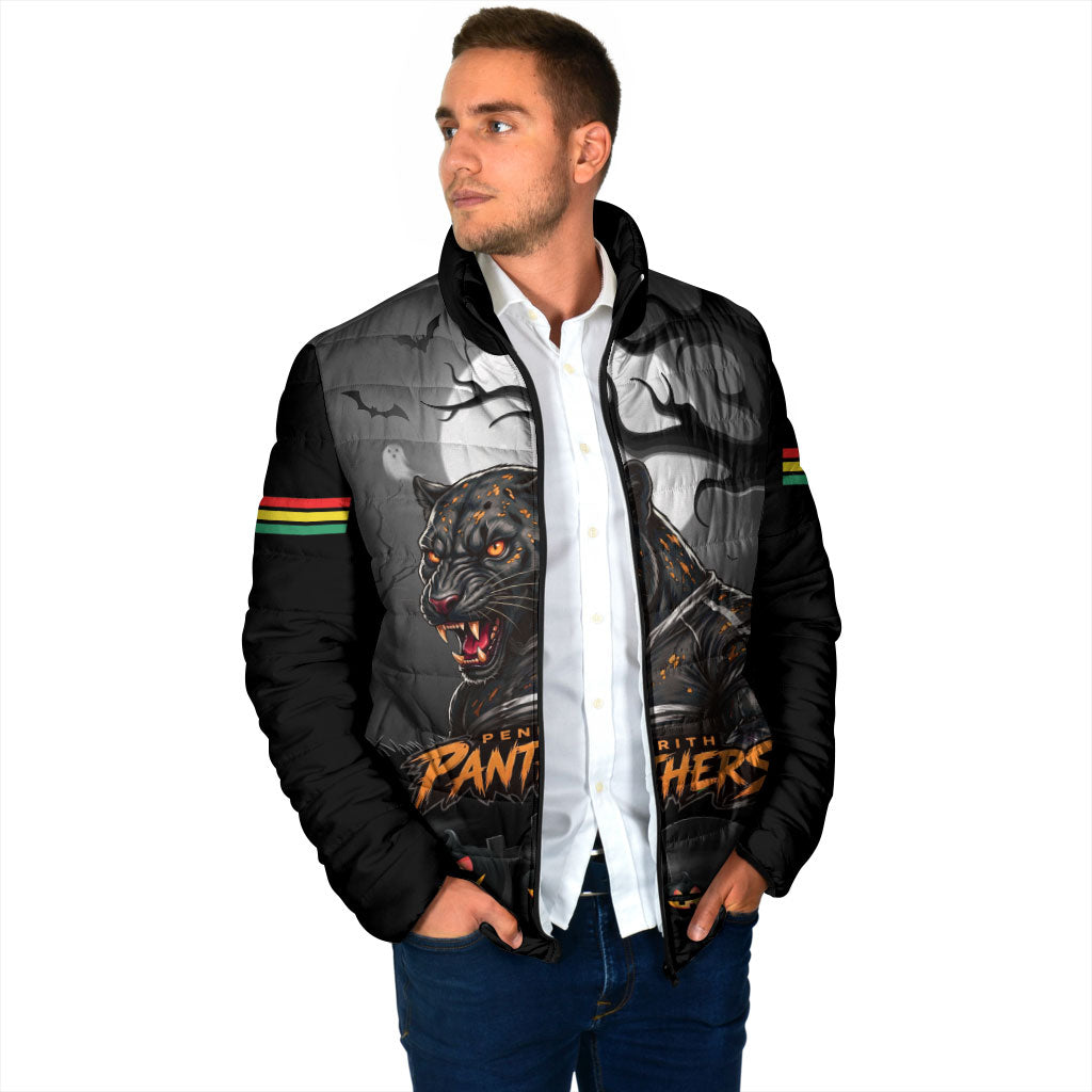 Custom Halloween Penrith Panthers Padded Jacket Spooky Australia Mascot Rugby