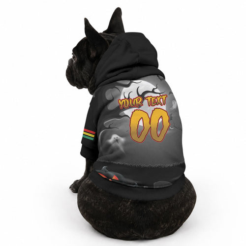 Custom Halloween Penrith Panthers Pet Hoodie Spooky Australia Mascot Rugby