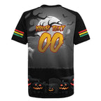 Custom Halloween Penrith Panthers Rugby Jersey Spooky Australia Mascot Rugby