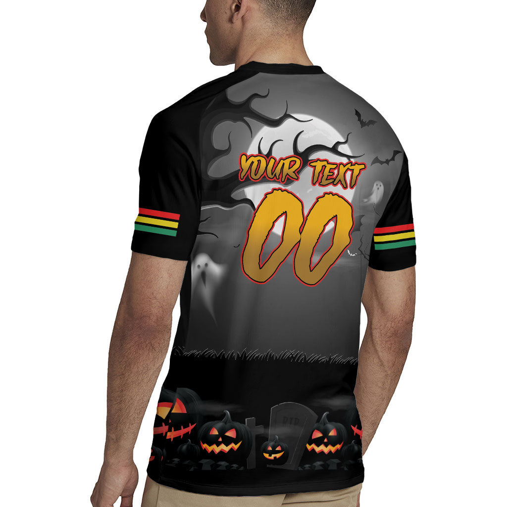 Custom Halloween Penrith Panthers Rugby Jersey Spooky Australia Mascot Rugby