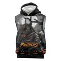 Custom Halloween Penrith Panthers Sleeveless Hoodie Spooky Australia Mascot Rugby