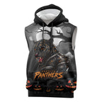 Custom Halloween Penrith Panthers Sleeveless Hoodie Spooky Australia Mascot Rugby