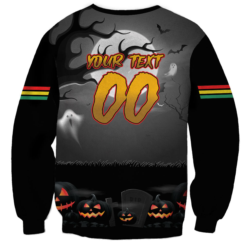 Custom Halloween Penrith Panthers Sweatshirt Spooky Australia Mascot Rugby