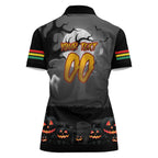Custom Halloween Penrith Panthers Women Polo Shirt Spooky Australia Mascot Rugby