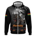 Custom Halloween Penrith Panthers Zip Hoodie Spooky Australia Mascot Rugby