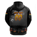Custom Halloween Penrith Panthers Zip Hoodie Spooky Australia Mascot Rugby