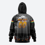 Custom Halloween Penrith Panthers Zip Hoodie Spooky Australia Mascot Rugby