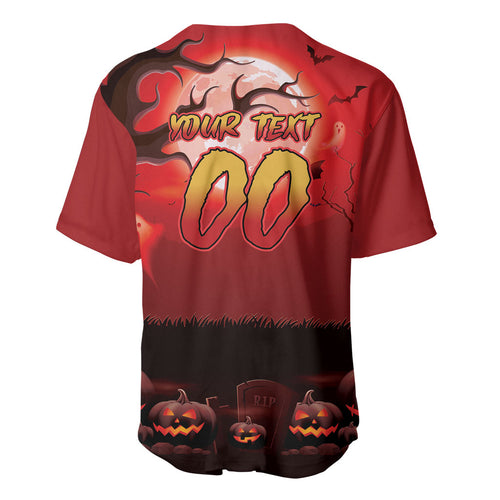 Custom Halloween Redcliffe Dolphins Baseball Jersey Spooky Australia Mascot Rugby