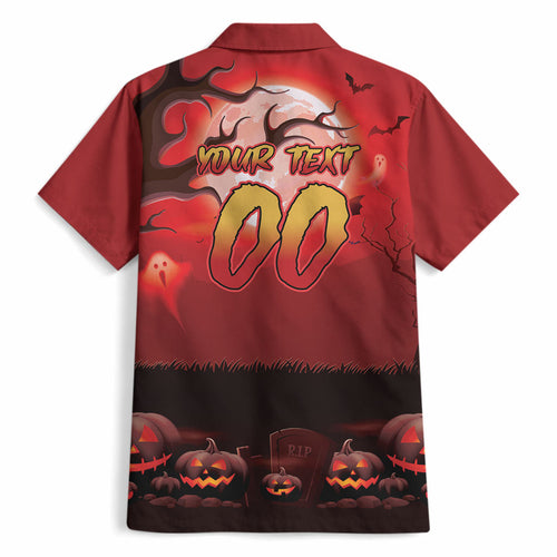 Custom Halloween Redcliffe Dolphins Hawaiian Shirt Spooky Australia Mascot Rugby